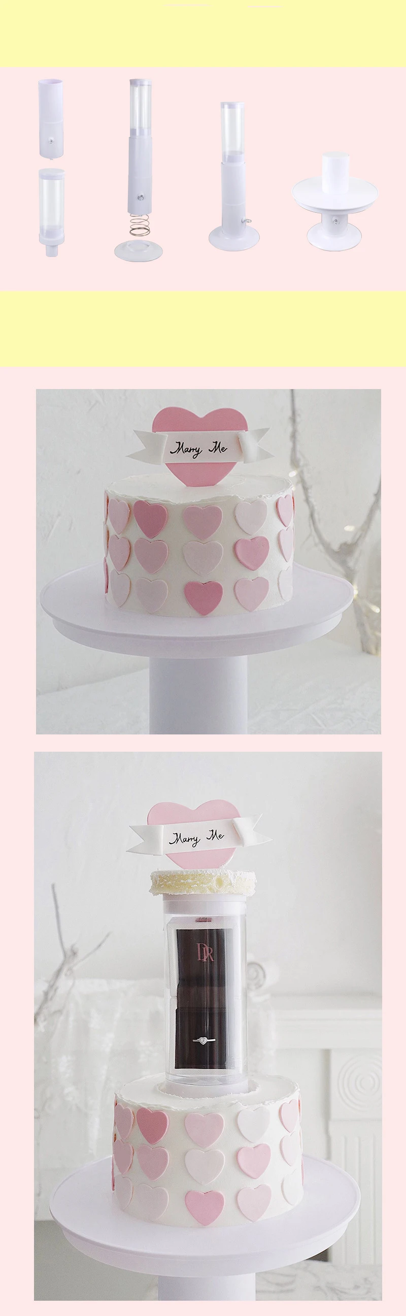 2020 New Design Happy Birthday Cake Stand With Surprize Gift Box Surprising Magic Cake Stand Cake Decorating Tools For Toy Box 13