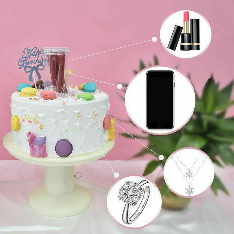 2020 New Design Happy Birthday Cake Stand With Surprize Gift Box Surprising Magic Cake Stand Cake Decorating Tools For Toy Box 2