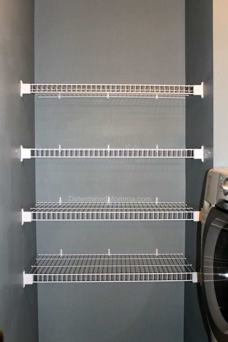 DIY wire closet shelving