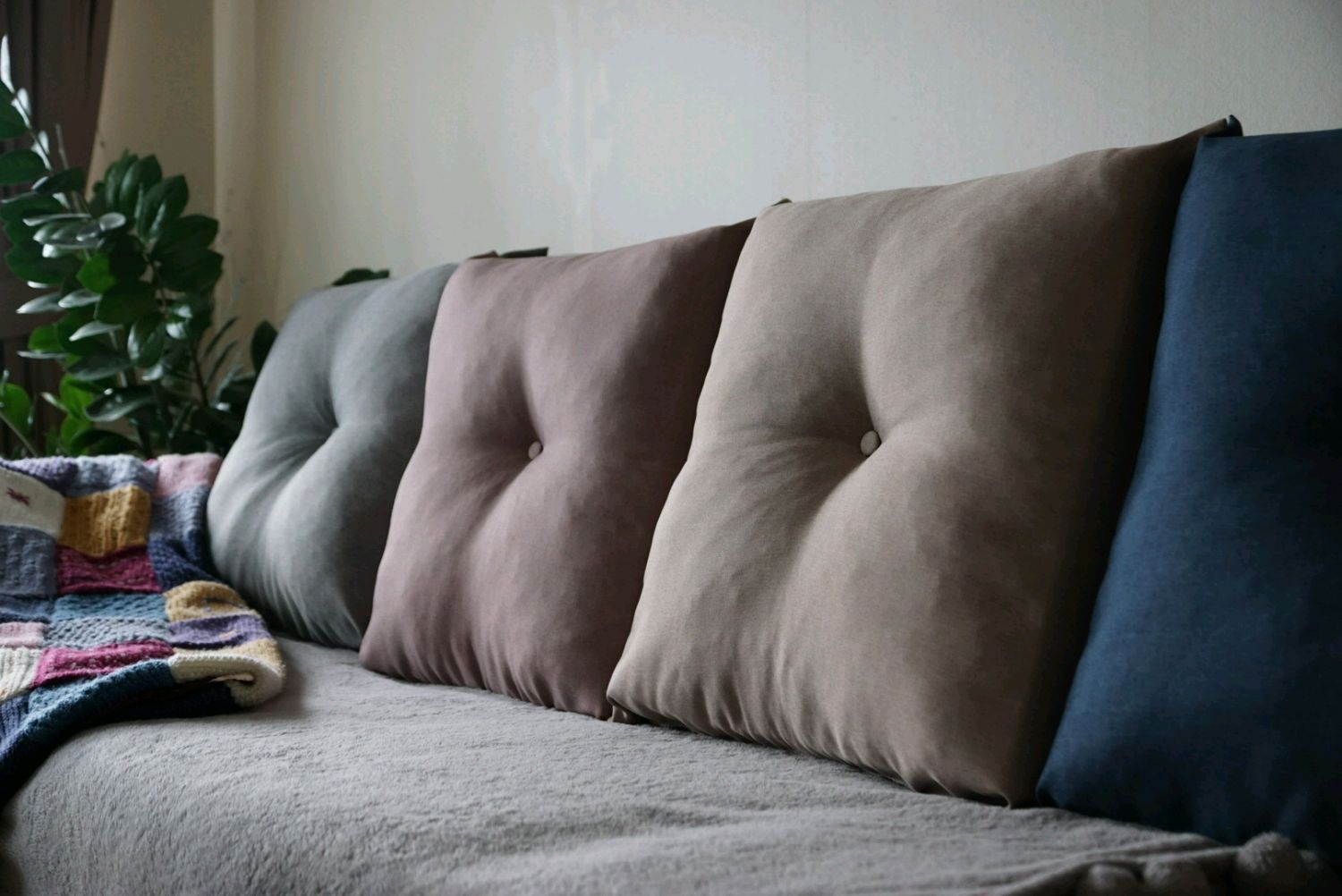 чехлы на подушки для дивана своими руками