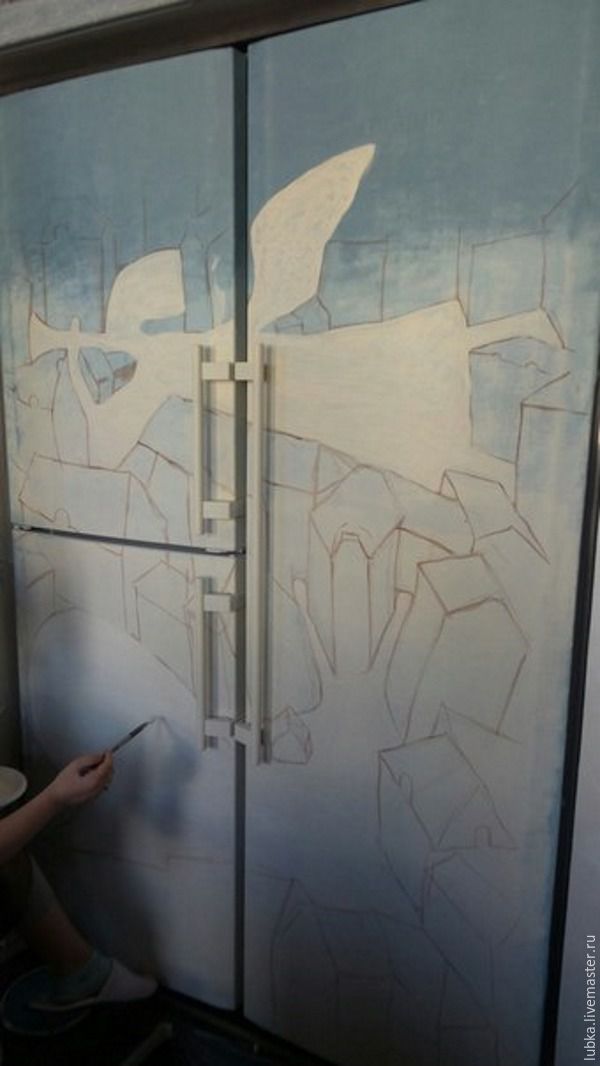 Как декорировать холодильник: роспись «Двойная суть», фото № 12