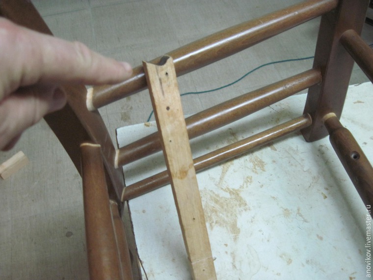 Ремонт стула с круглыми проножками с усилением. Часть 1: подготовительные работы и первое склеивание, фото № 7