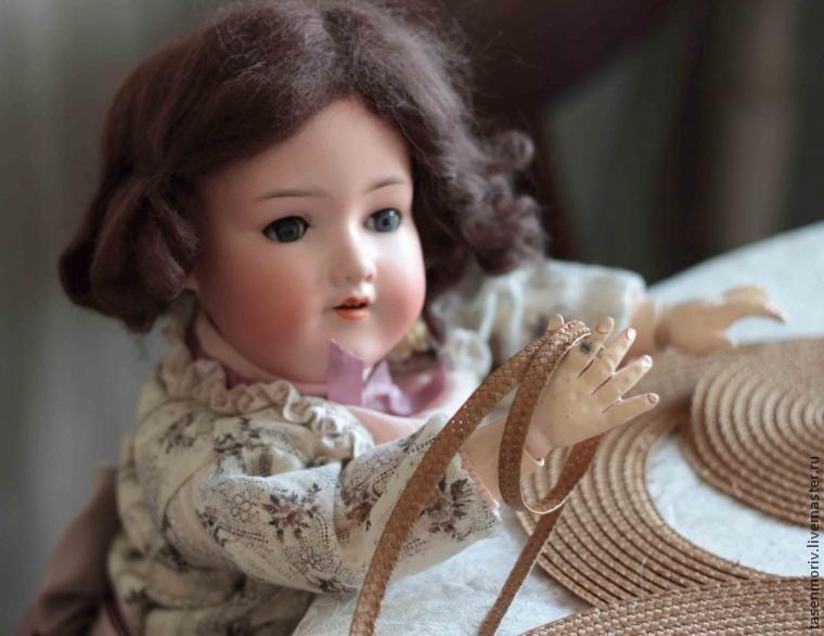 Соломенная шляпка прекрасной эпохи для куклы своими руками, фото № 4