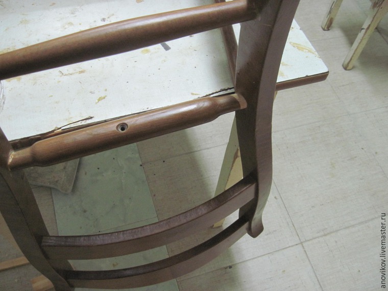 Ремонт стула с круглыми проножками с усилением. Часть 1: подготовительные работы и первое склеивание, фото № 24