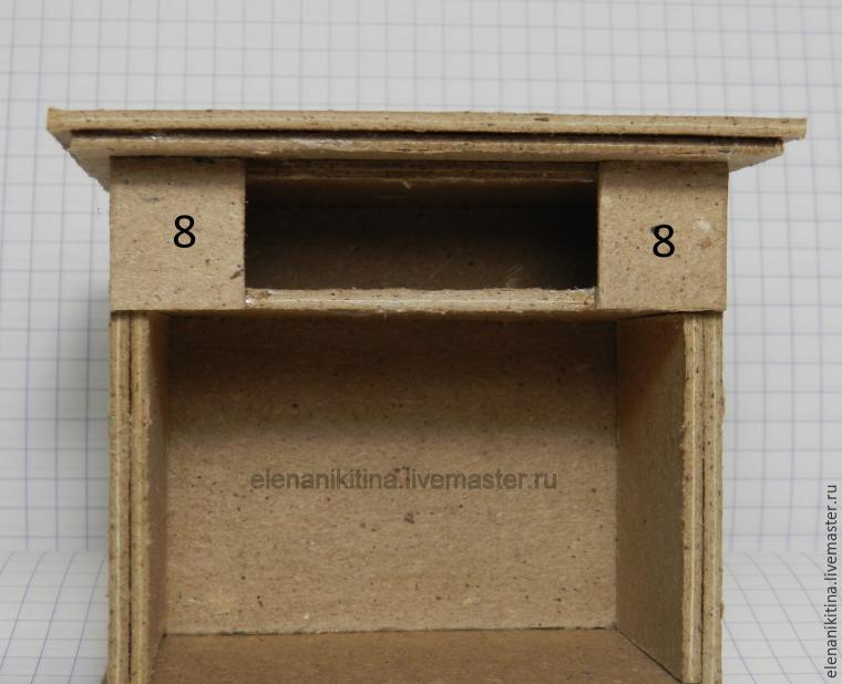 Мастерим миниатюрный кухонный стол для кукольного дома, фото № 12