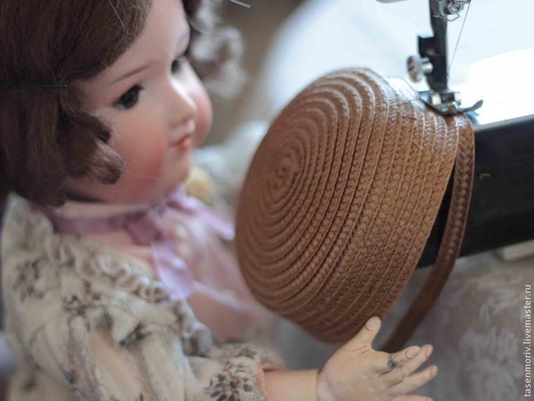 Соломенная шляпка прекрасной эпохи для куклы своими руками, фото № 6