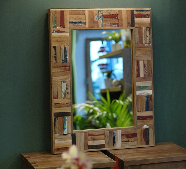 20 оригинальных зеркал в рамах из дерева, фото № 12