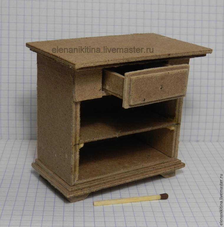 Мастерим миниатюрный кухонный стол для кукольного дома, фото № 18