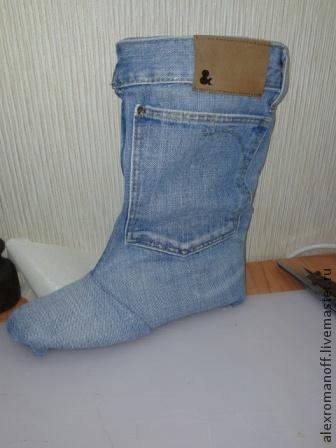Как сделать обувь из джинсов, фото № 18