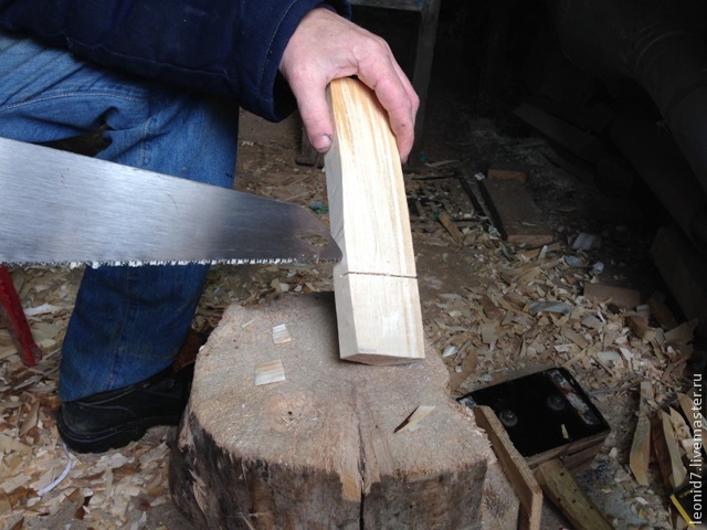 Процесс создания деревянной ложки, фото № 5