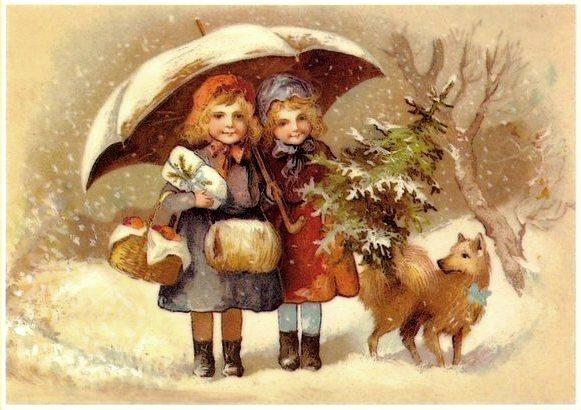 Винтажные новогодние и рождественские открытки., фото № 8