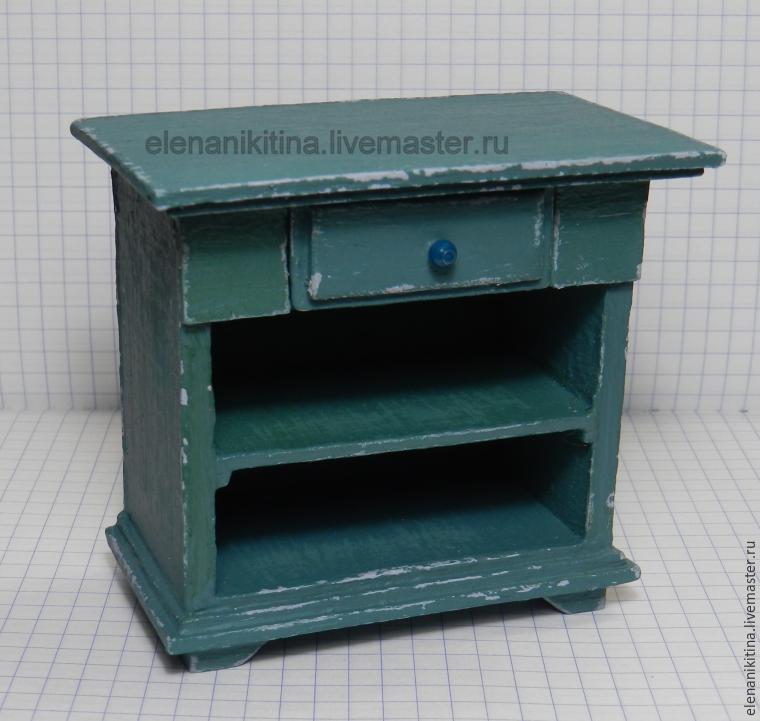 Мастерим миниатюрный кухонный стол для кукольного дома, фото № 24