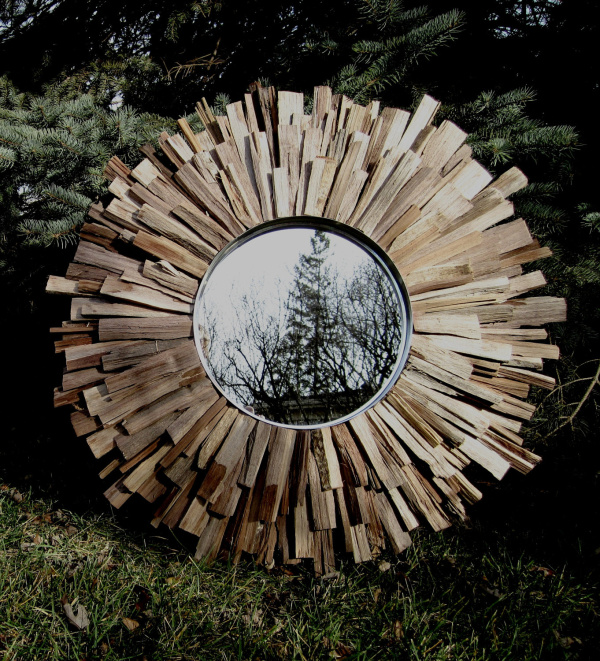 20 оригинальных зеркал в рамах из дерева, фото № 9