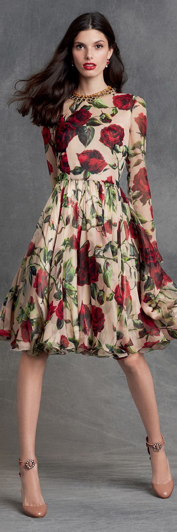Цветочные принты на летних и вечерних платьях: просто, женственно, эффектно, фото № 33