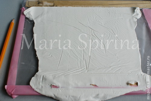 Декорирование шкатулки а-ля Бохо имитация джинсы и белой тиснёной кожи, фото № 16