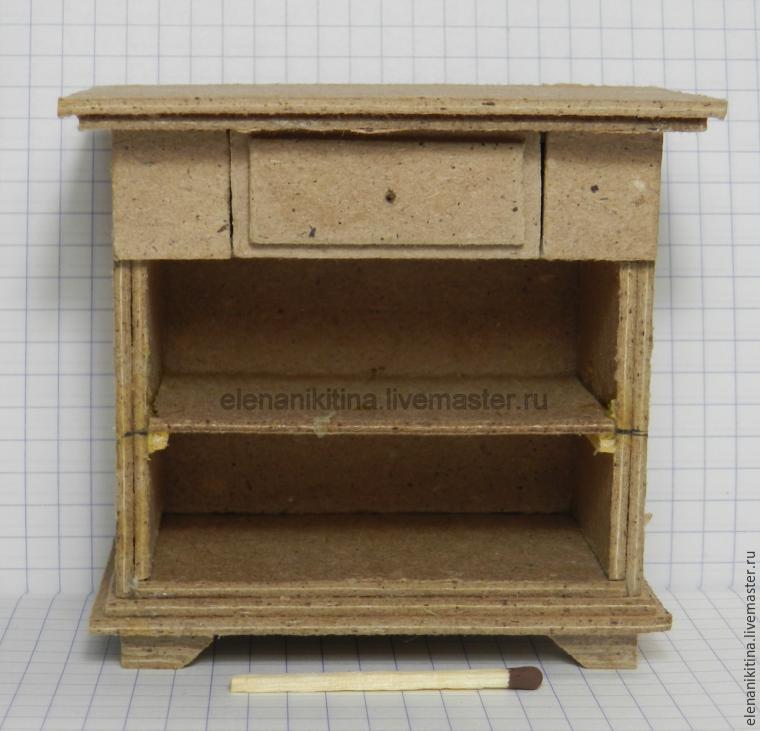 Мастерим миниатюрный кухонный стол для кукольного дома, фото № 19