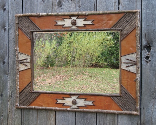 20 оригинальных зеркал в рамах из дерева, фото № 14