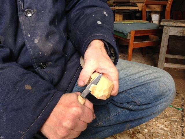 Процесс создания деревянной ложки, фото № 18
