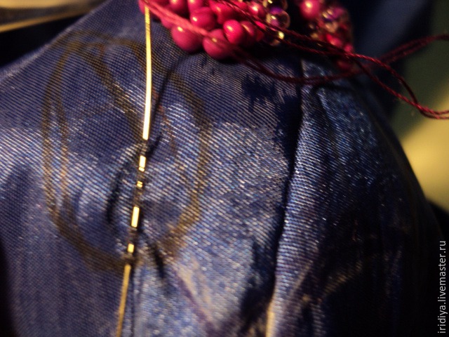 Мастер-класс вышивка платья бисером. Часть вторая подготовка рисунка, виды швов, фото № 33
