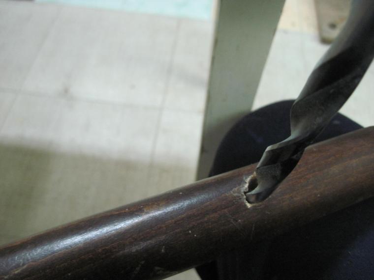 Ремонт ножки венского стула (извлечение сломанной части шурупов), фото № 8