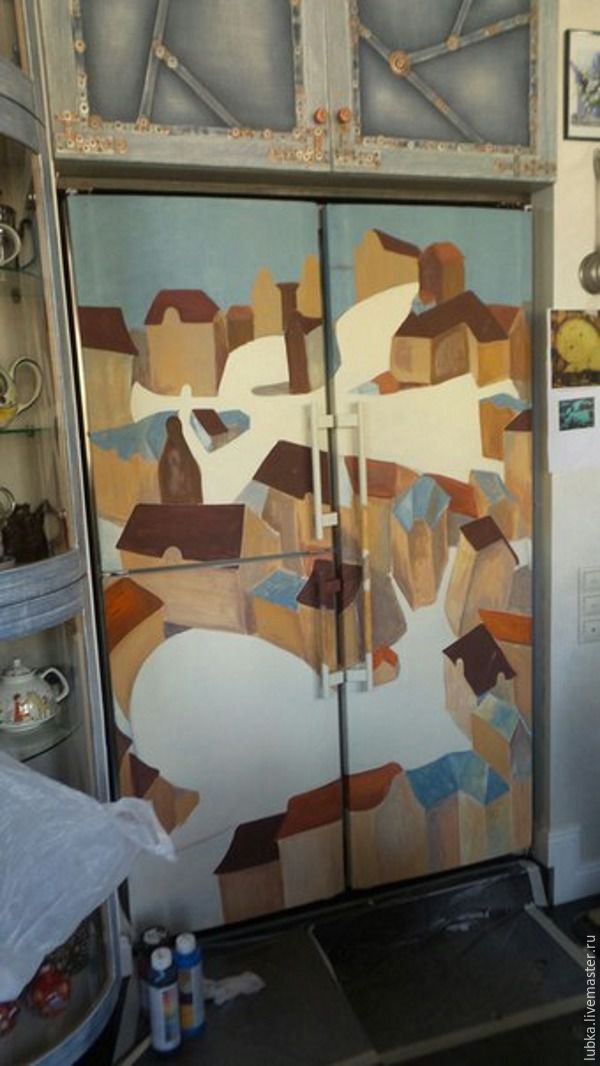 Как декорировать холодильник: роспись «Двойная суть», фото № 17
