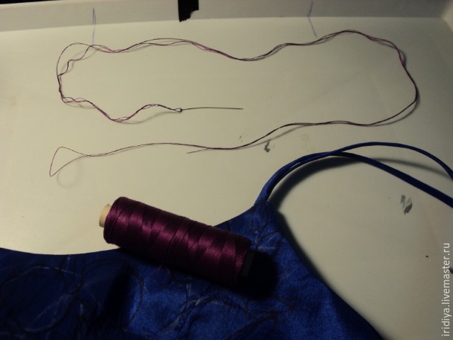 Мастер-класс вышивка платья бисером. Часть вторая подготовка рисунка, виды швов, фото № 12