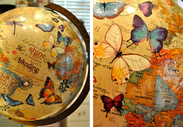 Творческая география: 25 идей перевоплощения старого глобуса, фото № 24