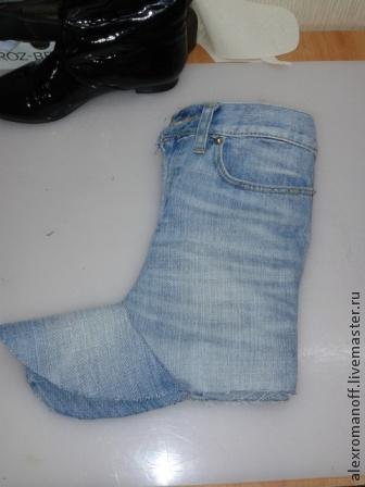 Как сделать обувь из джинсов, фото № 16