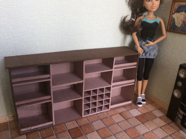 Делаем барный шкаф для кукольной миниатюры, фото № 22