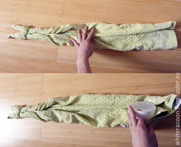 Как сделать необычную упаковку из полотенца, фото № 12