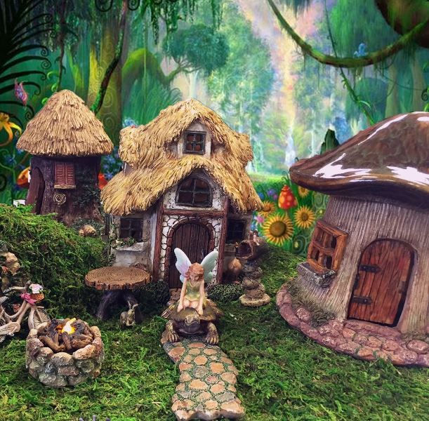 Волшебные английские миниатюрные сады с феями и гномиками, фото № 15