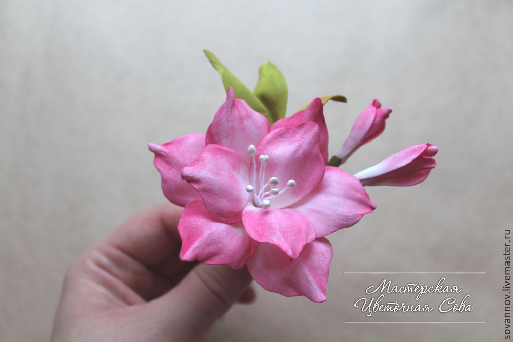Простой декоративный цветок из фоамирана. Мастер-класс для начинающих, фото № 25