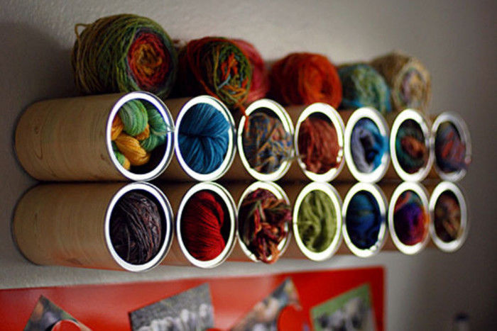 Идеи хранения пряжи для вязания., фото № 17