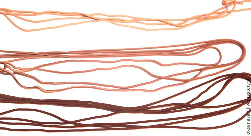 Мастерим браслет из полимерной глины с имитацией вязания, фото № 3