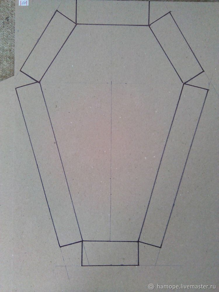 Как сделать коробку для куклы в виде гробика, фото № 2
