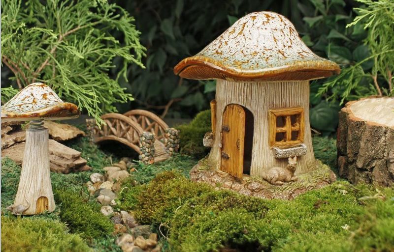 Волшебные английские миниатюрные сады с феями и гномиками, фото № 18
