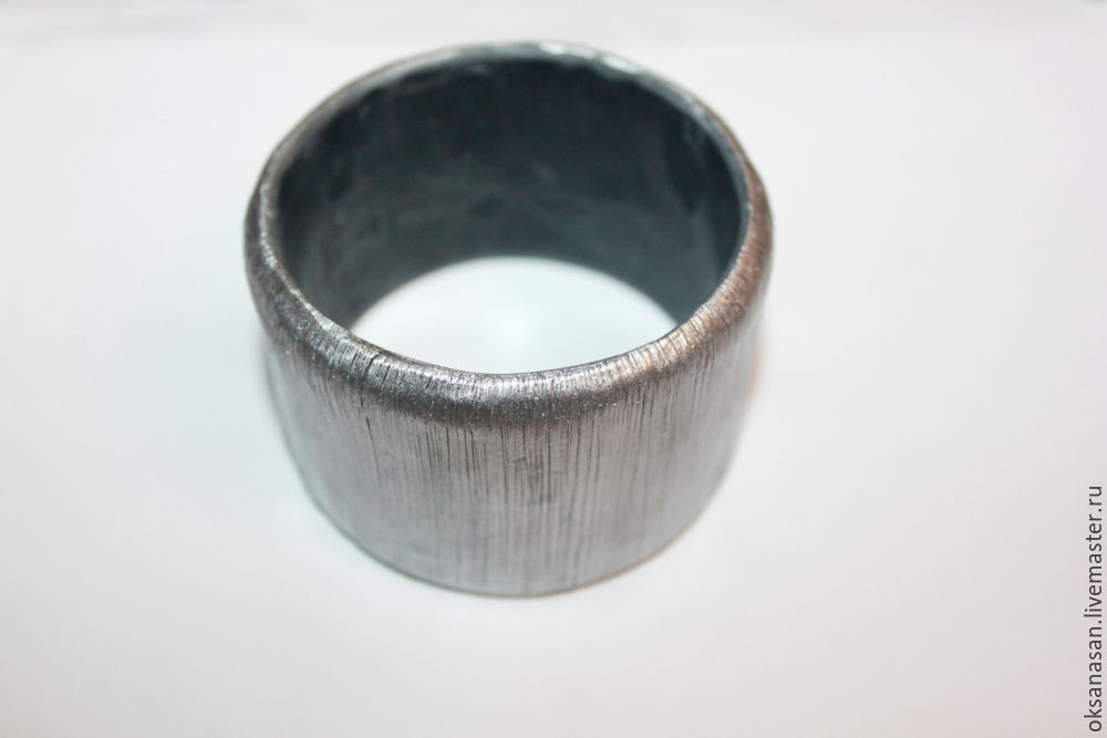 Лепим «металлический» браслет из полимерной глины, фото № 5