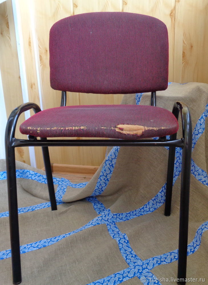 Реставрируем стул в технике спирального плетения из бумажной лозы, фото № 44