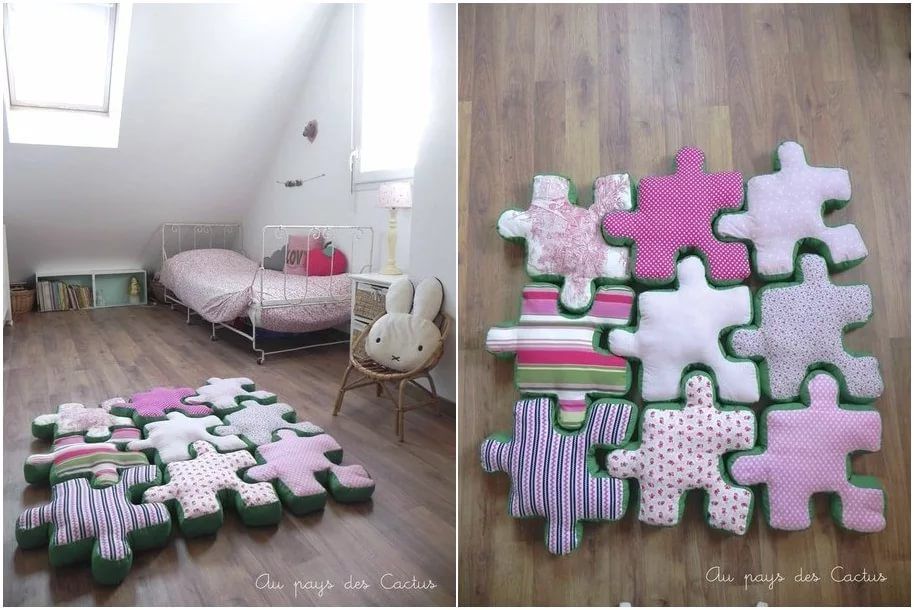 Декоративные подушки для создания уюта в детской комнате идеи для творческих мам, фото № 12