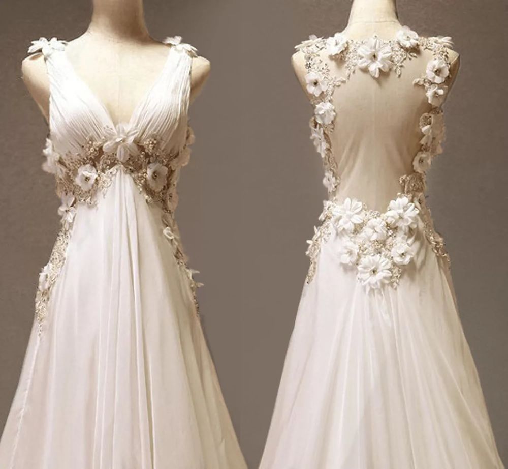 Прекрасная вышивка на свадебных платьях, фото № 7