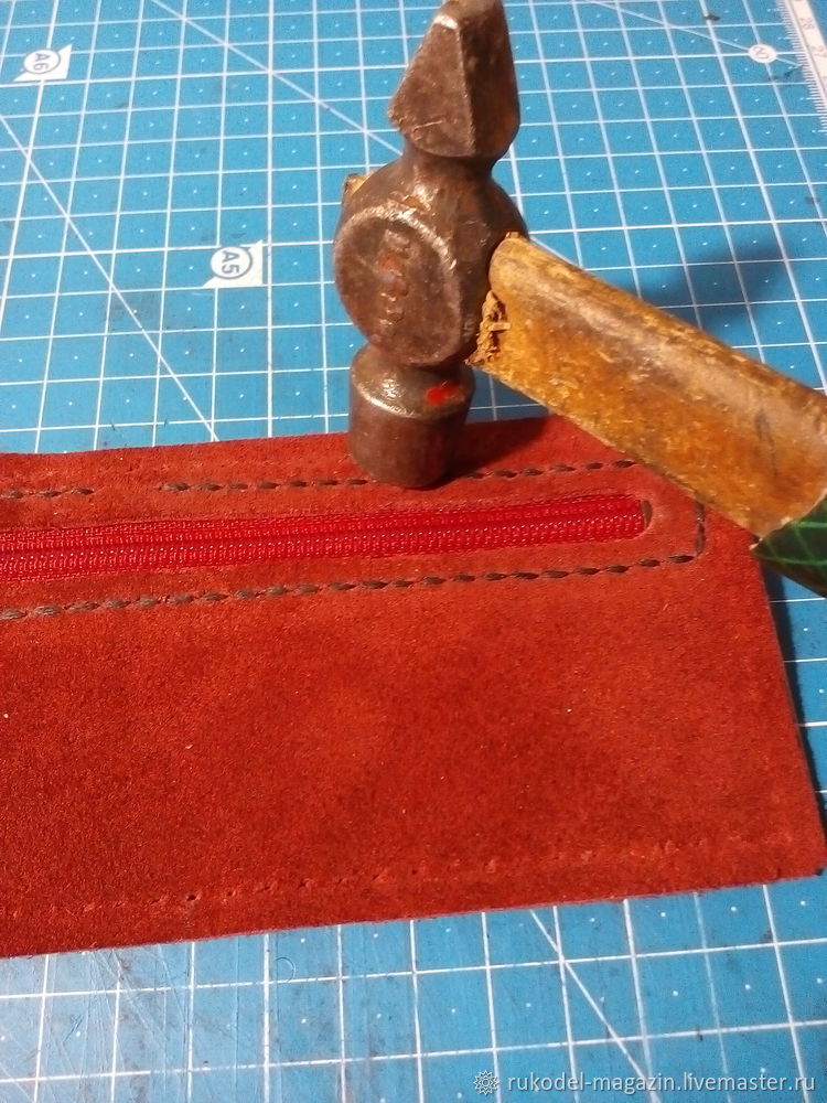 Шьем женское портмоне из натуральной кожи, фото № 8