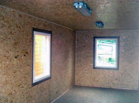 После утепления необходимо произвести внутренний ремонт стен и потолка дачного гаража