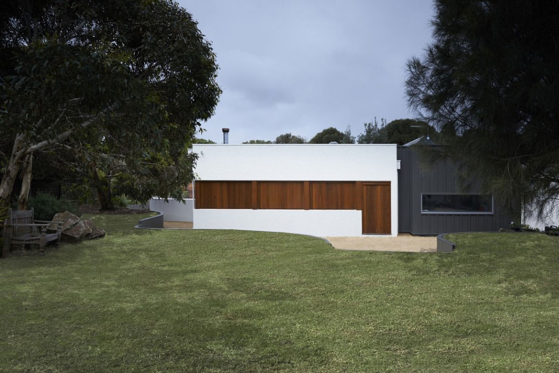 Деревянная отделка фасада особняка Wildcoast в Австралии