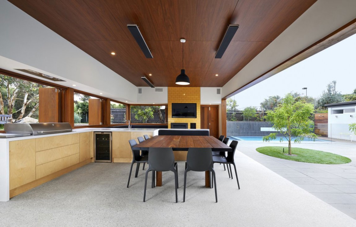 Дизайн интерьера кухонной зоны в Wildcoast в Австралии