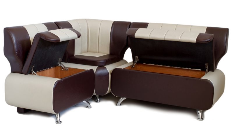 Универсальный диван с подъемными сидениями для современной кухни