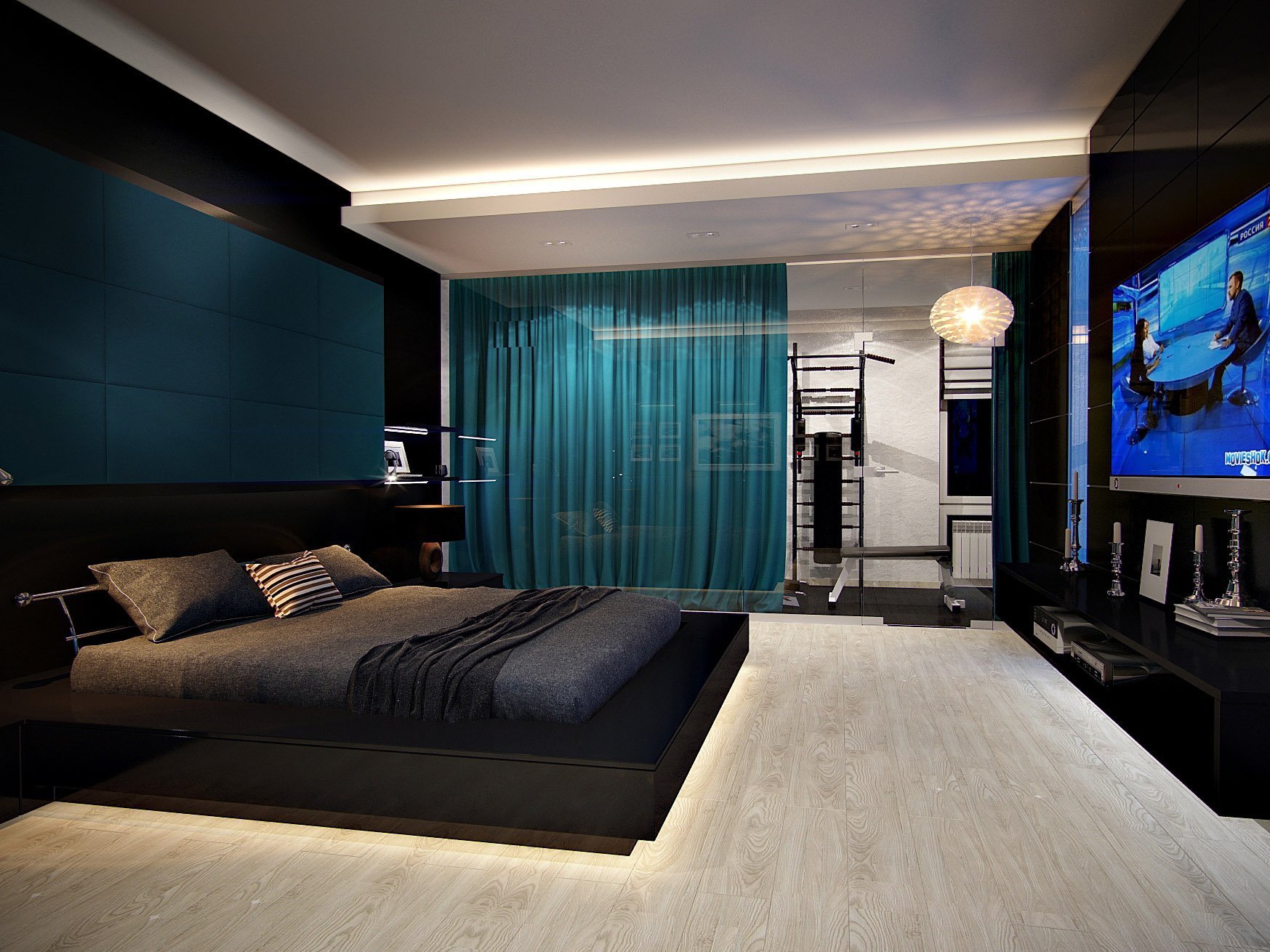 спальня в стиле хай тек дизайн фото