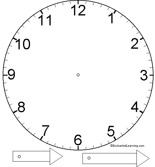 Циферблат часов шаблон распечатать для детей   интересные картинки (23 штуки) (20)