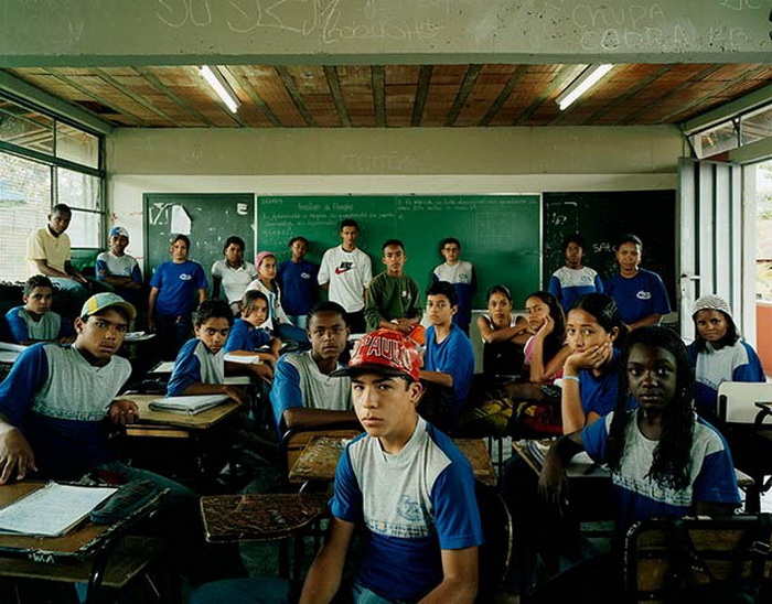 Бразильские школьники на уроке математики (г. Белу-Оризонти)