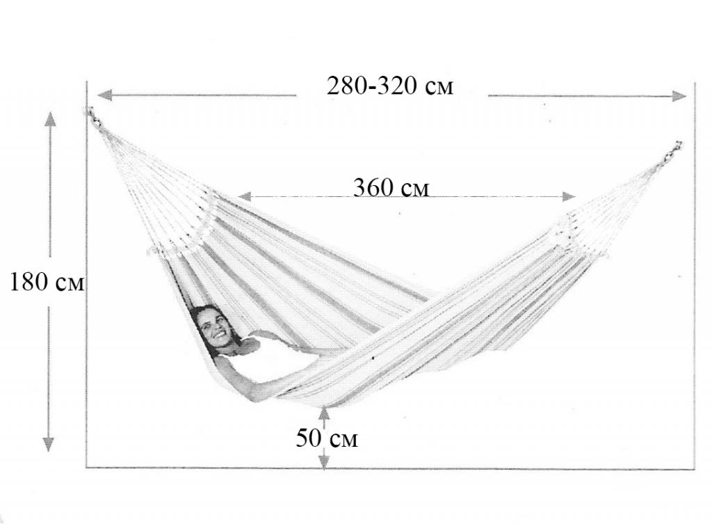 Схема для подвесного гамака
