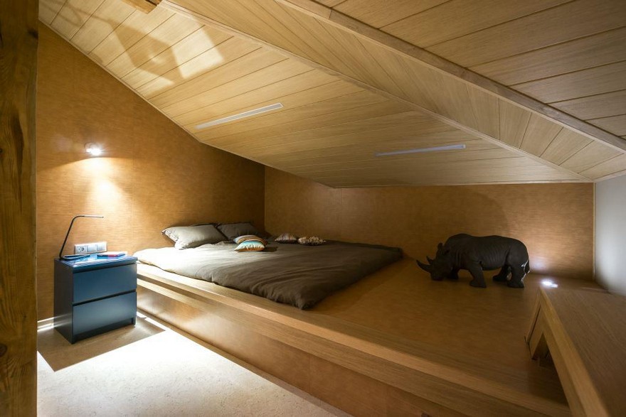 Кровать подиум низкий потолок